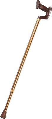 Wandelstok aluminium mahonie