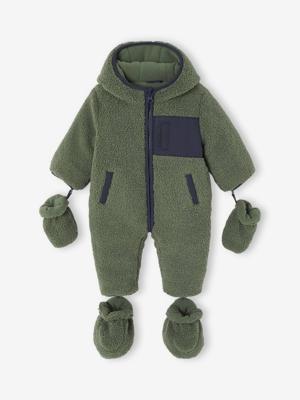 Babypakje voor pasgeborenen van sherpa kaki