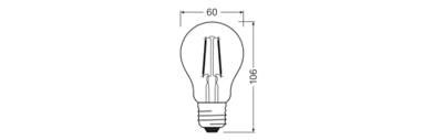 OSRAM HOMELIGHTING 4099854443749 LED-lamp Energielabel D (A - G) E27 1.8 W Warmwit (Ø x h) 60.00 mm x 60.00 mm 1 stuk(s)