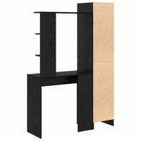 Bureau 2 pcs Zwart Eiken - thumbnail