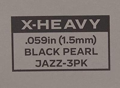 D&apos;Addario Acrylux Nitra Jazz 1.5mm 3-pack plectrumset - thumbnail