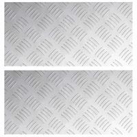 VidaXL Trap tread rechthoekig 2 pcs zilver 40 x 20 cm aluminium - thumbnail