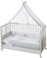 roba Babybed Room Bed 60 x 120 cm (Hartenbreker beer, Wit) - thumbnail
