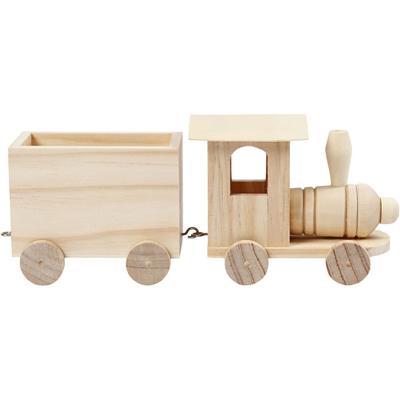 Creativ Company Houten trein met wagon
