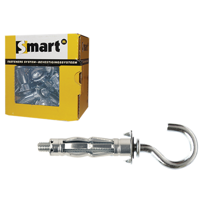 pgb-Europe SMART | Metaal hollewandplug +open haak M4x38 Zn SM0HWC001040038E pgb-Europe SMART | Metaal hollewandplug +open haak M4x38 Zn SM0HWC001040038E
