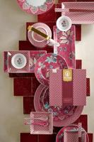 Pip Studio Oriental Flower Festival Theepot Donkerroze Medium - thumbnail