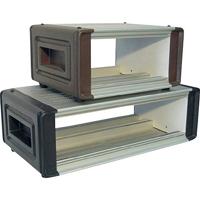 Proma 133 040c Lab-behuizing (b x h x d) 280 x 165 x 280 mm Aluminium Aluminium (geëloxeerd), Bruin 1 stuk(s) - thumbnail