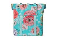 Basil bloom field fietsshopper, gerecycled pet, waterdicht, verstelbare schouderriem, laptopvak, 15-20l, sky blue - thumbnail