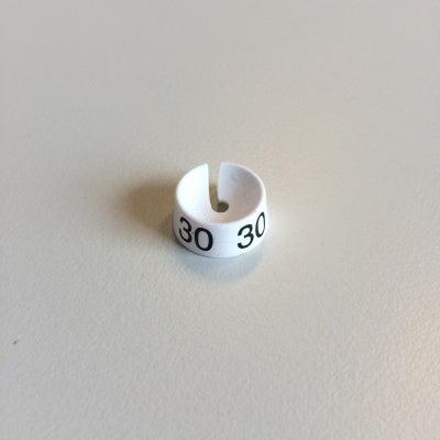 MB wit/zwart 30 voor op kledinghanger
