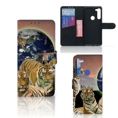 Motorola G8 Power | Telefoonhoesje | Met pasjeshouder | Roofdieren Motorola G8 Power | Telefoonhoesje | Met pasjeshouder | Roofdieren