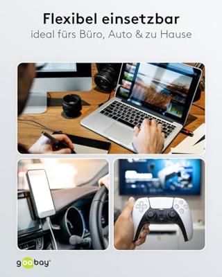 goobay USB-C > USB-A 3.0 90° kabel