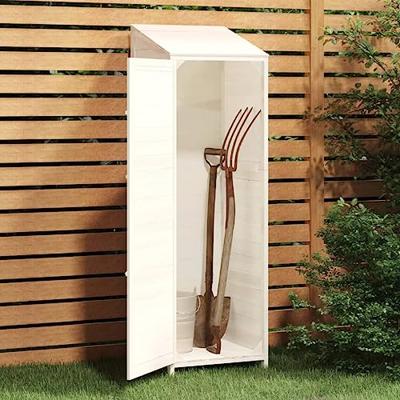 Tuinschuur 55x52x174,5 cm massief vurenhout wit Tuinschuur 55x52x174,5 cm massief vurenhout wit