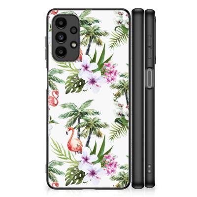 Samsung Galaxy A13 4G Dierenprint Telefoonhoesje Flamingo Palms