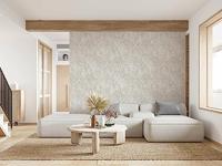 Novamur Jackie Behang met vintage vervaagde ornamenten print - 6830-30 - thumbnail