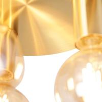 QAZQA Smart plafondlamp goud rond incl. 3 Wifi G95 - Facil - thumbnail