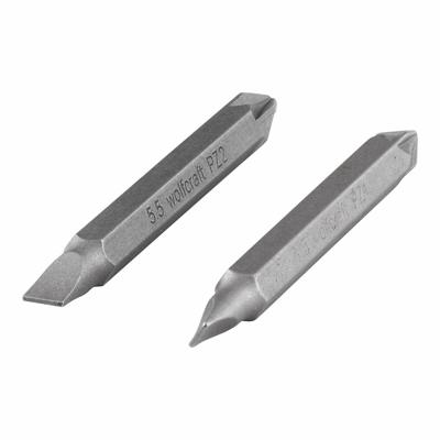 Wolfcraft Dubbelbits | Solid | PZ/sleuf | 2 stuks - 2408000 Wolfcraft Dubbelbits | Solid | PZ/sleuf | 2 stuks - 2408000