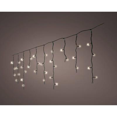 Lumineo icicle twinkle 175led 7.5m Klassiek warm Zwart kabel
