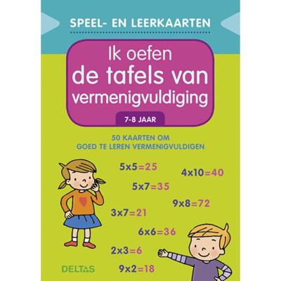 Deltas Speel- en leerkaarten - ik oefen de tafels van vermenigvuldi