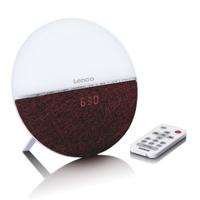 Lenco CRW-4 radio Klok Digitaal Bordeaux rood, Wit - thumbnail