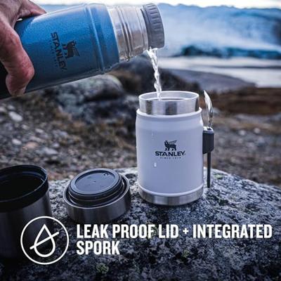 Stanley The Legendary Classic Food Jar + Spork 0.4 L/14 oz Thermos Voedselpot Ash 400ML Stanley The Legendary Classic Food Jar + Spork 0.4 L/14 oz Thermos Voedselpot Ash 400ML