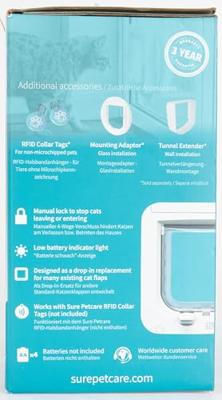 SureFlap Kattenluik Microchip Wit - thumbnail