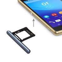 Micro SD / SIM-kaarthouder + kaart sleuf poort stof Plug voor Sony Xperia XZ Premium (Dual SIM versie) (zwart) - thumbnail