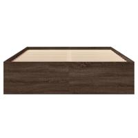 Bedframe zonder matras bewerkt hout bruin eikenkleur 120x190 cm - thumbnail