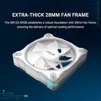 ASUS Prime MR120 Fan ARGB Reverse White 3in1 Computer behuizing Ventilator 12 cm Wit 3 stuk(s) - thumbnail