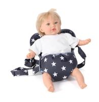 Poppen Draagzak - Stars Navy - thumbnail