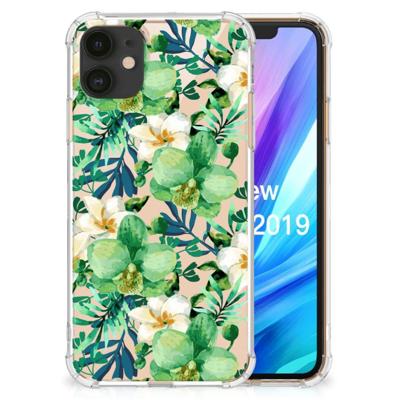 Apple iPhone 11 Case Orchidee Groen Apple iPhone 11 Case Orchidee Groen