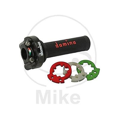 Domino gasdraaigreep armatuur "xm2". throttle grips alu sw 2-pull,handleg xm2