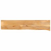 Tafelblad met natuurlijke rand 180x30x2,5 cm massief mangohout - thumbnail