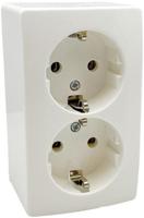 Peha opbouw stopcontact ra dubbel lw - 4678995 - thumbnail