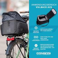 CONTEC bagagedragertas "via.back avs" ct pannier bag via.back avs black - thumbnail