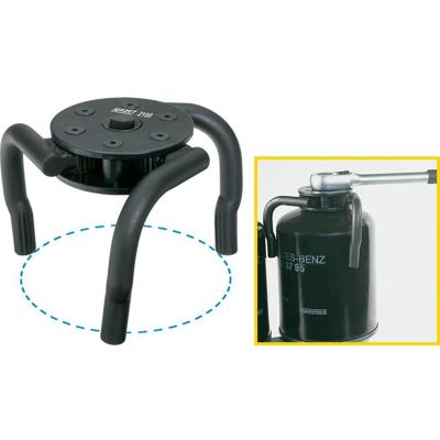 HAZET Filterpatroonsleutel 2195 - 1/2 inch (12,5 mm) vierkant hol - 90 - 140 mm