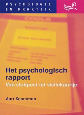 Het psychologisch rapport (Paperback)
