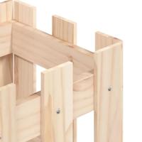 Plantenbak met hekontwerp 30x30x30 cm massief grenenhout - thumbnail