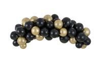 Ballonnenboog Set Chique Zwart/Goud (2m) - thumbnail