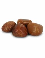 Oranje Aventurijn Trommelstenen 100 Gram Uit Brazilië - thumbnail