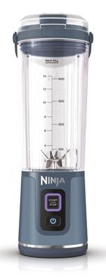 NINJA Blast Max draagbare blender - BC251EUNV - 530 ml kom - 2 uur batterijduur - draadloos - BPA-vrij - blauw