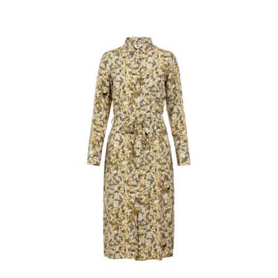 OBJECT blousejurk OBJAZZA met all over print en ceintuur kaki OBJECT blousejurk OBJAZZA met all over print en ceintuur kaki