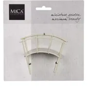 Mica Decorations Brug mini gardening off white l10xb5xh8cm - thumbnail