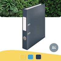 Leitz Cosy ordner met soft touch oppervlak, rug van 5 cm, grijs - thumbnail