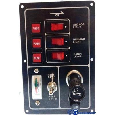 Panel interruptor interior y ac GS11189 - PANEL 3 INT.+TESTER+ENCENDEDOR