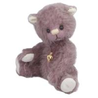 Clemens knuffelbeer Teddy Violett junior 15 cm pluche lila - thumbnail