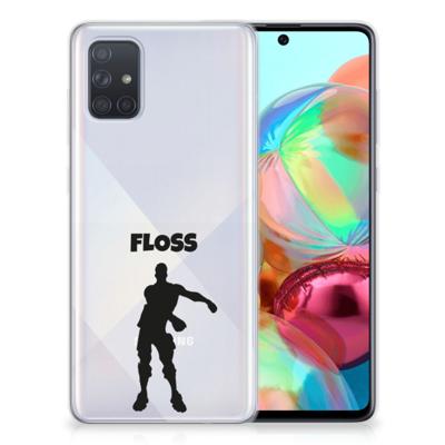 Samsung Galaxy A71 Telefoonhoesje met Naam Floss Samsung Galaxy A71 Telefoonhoesje met Naam Floss