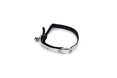 Nylon reflecterend kattenbandje - Wit Nylon reflecterend kattenbandje - Wit
