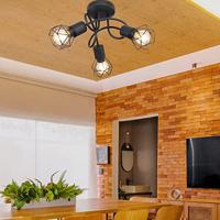 Globo Design plafondlampXara I zwart 3-lichts - 54802S-3D - thumbnail