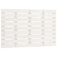 Hoofdbord wandmontage 81x3x63 cm massief grenenhout wit - thumbnail