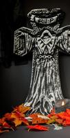Grafsteen Kruis Halloween (33x57cm) - thumbnail